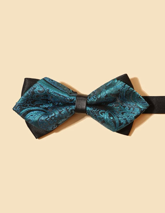 Men Paisley Embroidered Bow Tie