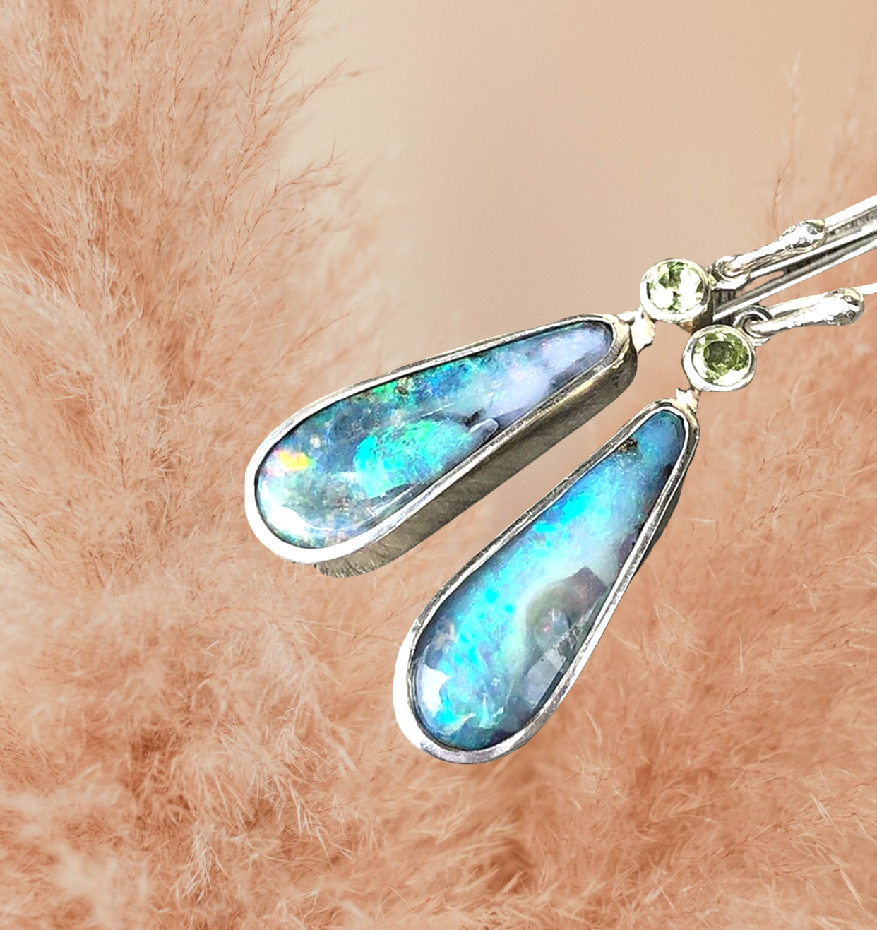 Gorgeous moonstone inspired dangle earrings