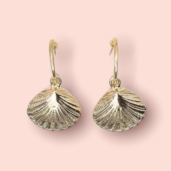 Shell drop earrings