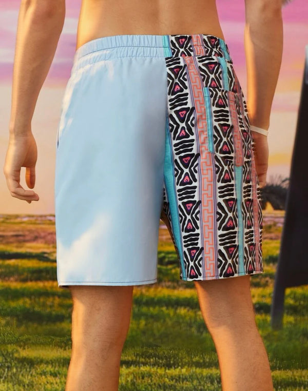 Guys geo print shorts