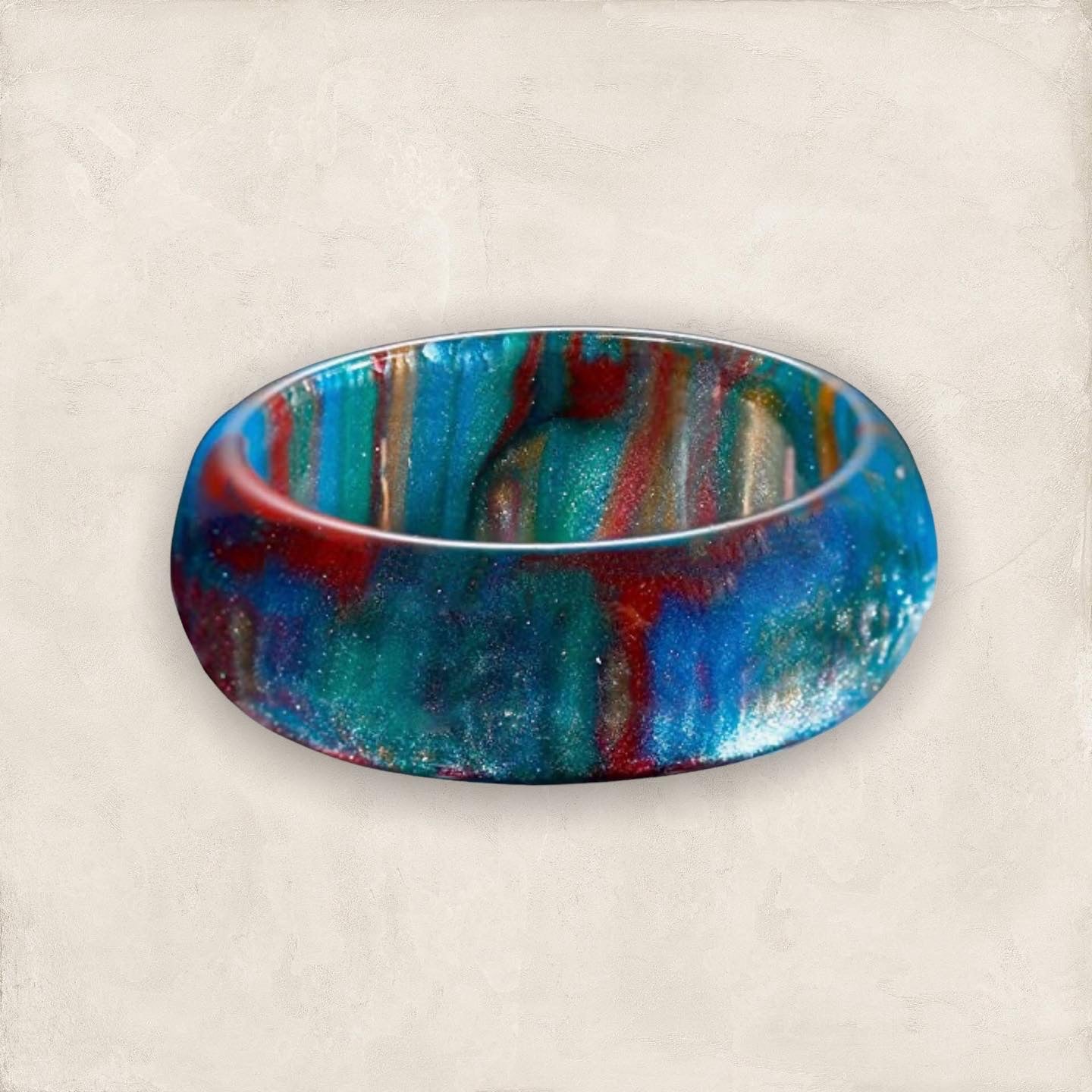 Trendy Colorful Acrylic Ring