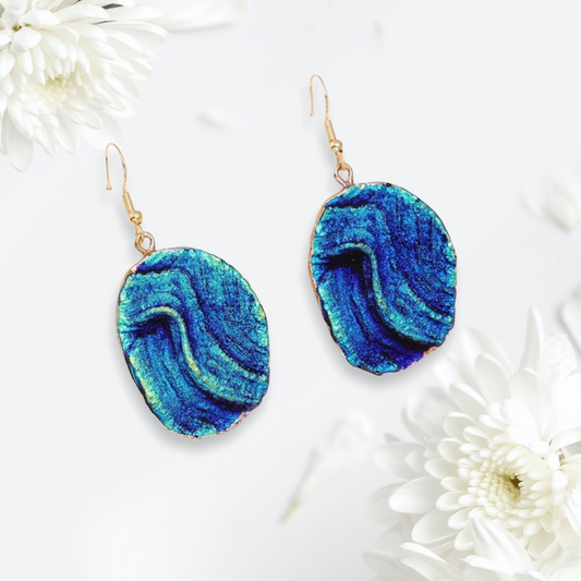 Geometric drop earrings