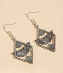 Butterfly & moon decor drop earrings