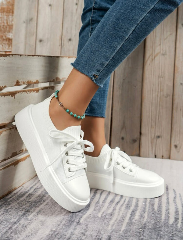 Lace-up front skate shoes