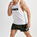 Men’s letter sports tank top with camo shorts set - Christina’s unique boutique LLC