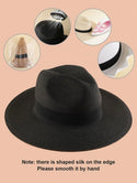 Minimalist black straw hat - Christina’s unique boutique LLC