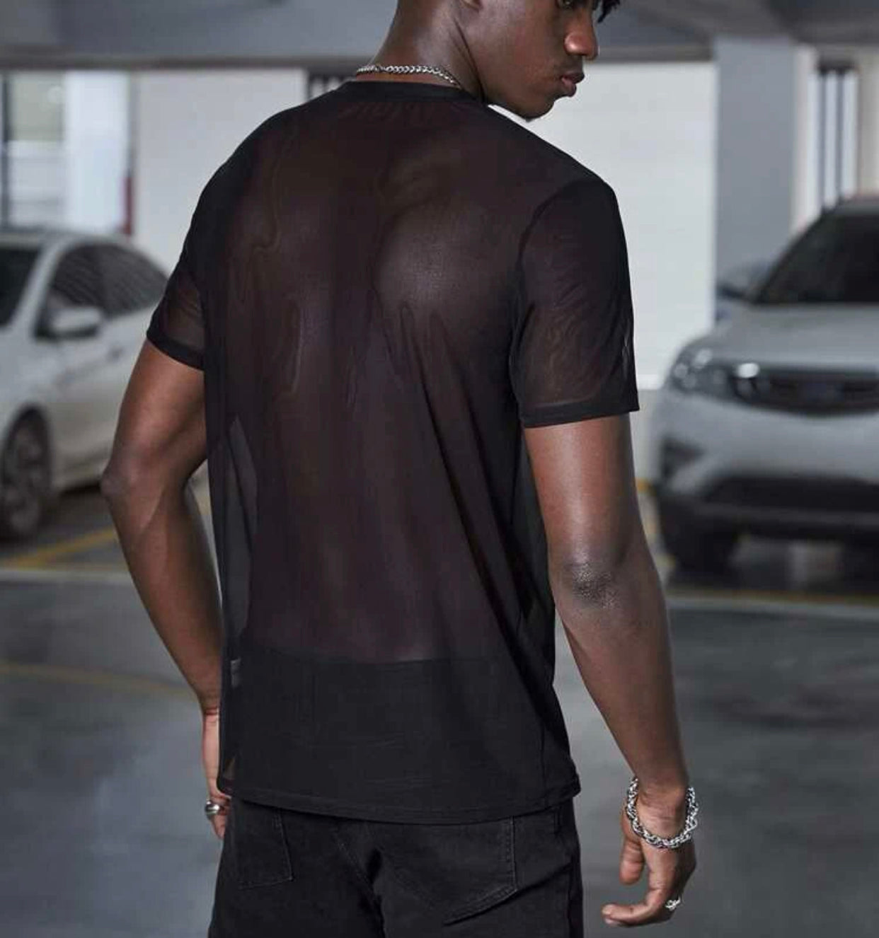 Men’s 1pc sheer tee
