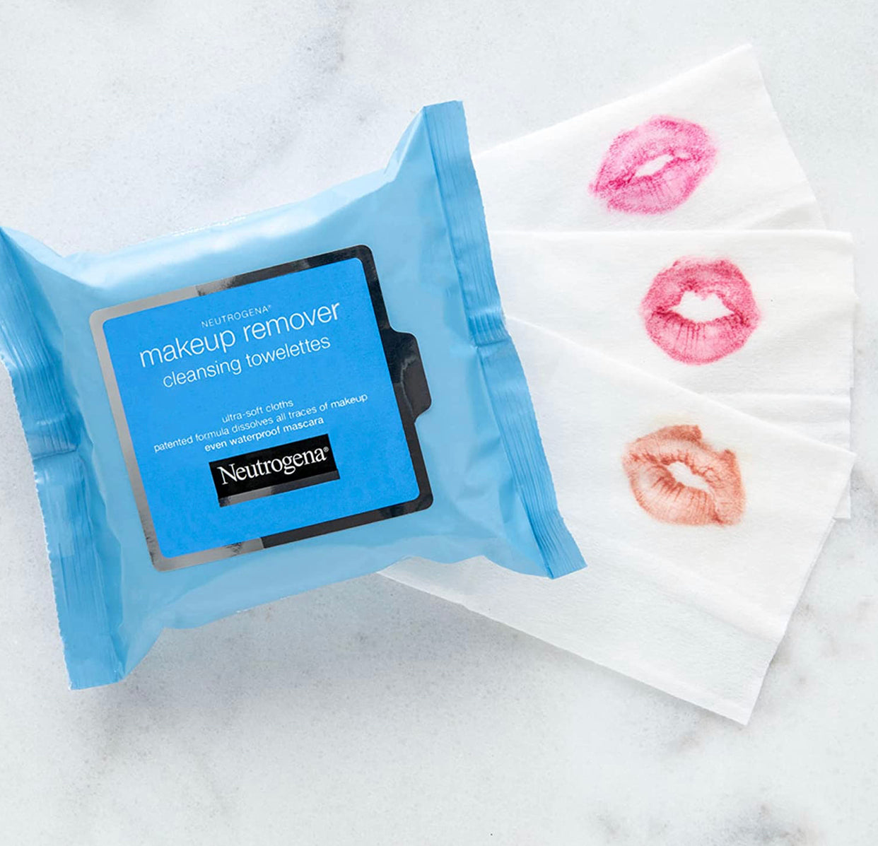 Neutrogena Day & Night Wipes with Makeup Remover Face Cleansing Towelettes & Night Calming Facial Cloths, Alcohol-Free Wipes
