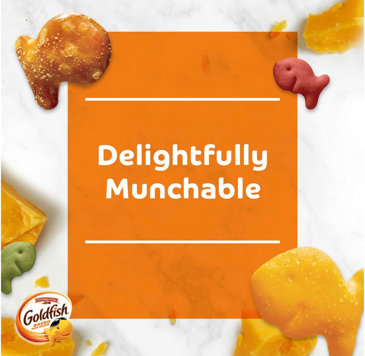 Goldfish Crackers Big Smiles with Cheddar, Colors, and Pretzel Crackers, Snack Packs, 30 CT Variety Pack Box