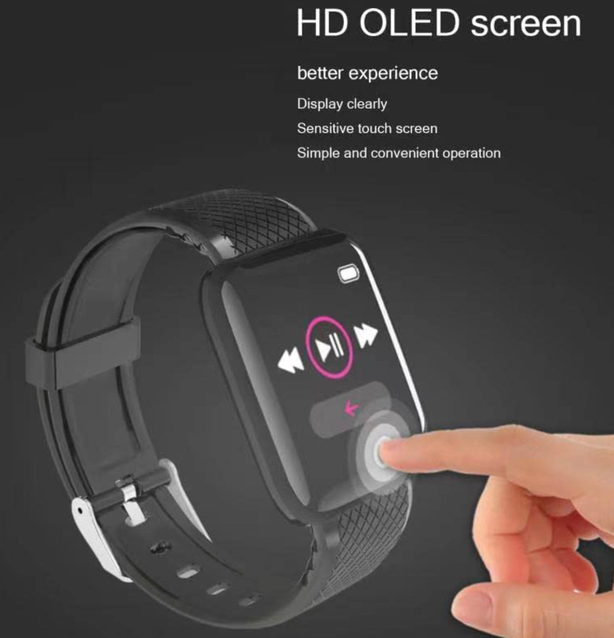 Fitness Tracker Smart Watch for Android iOS Phones,Smart-Watches Fit Watch for Man Women, 1.3”