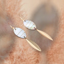 Beautiful oval drop earrings