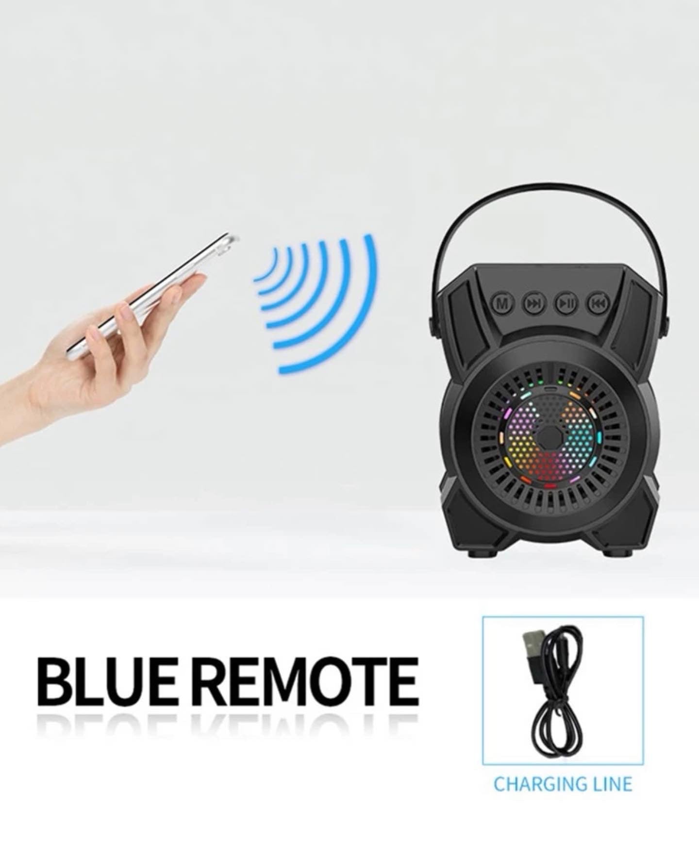 LED light wireless speaker compatible with Bluetooth