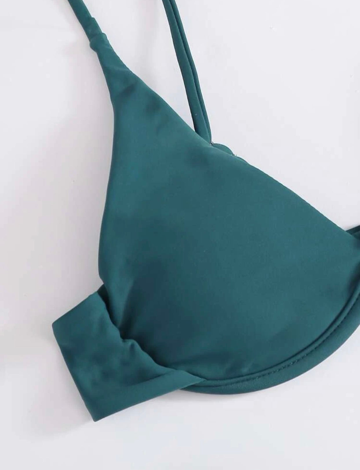 Underwire high leg bikini swimsuit