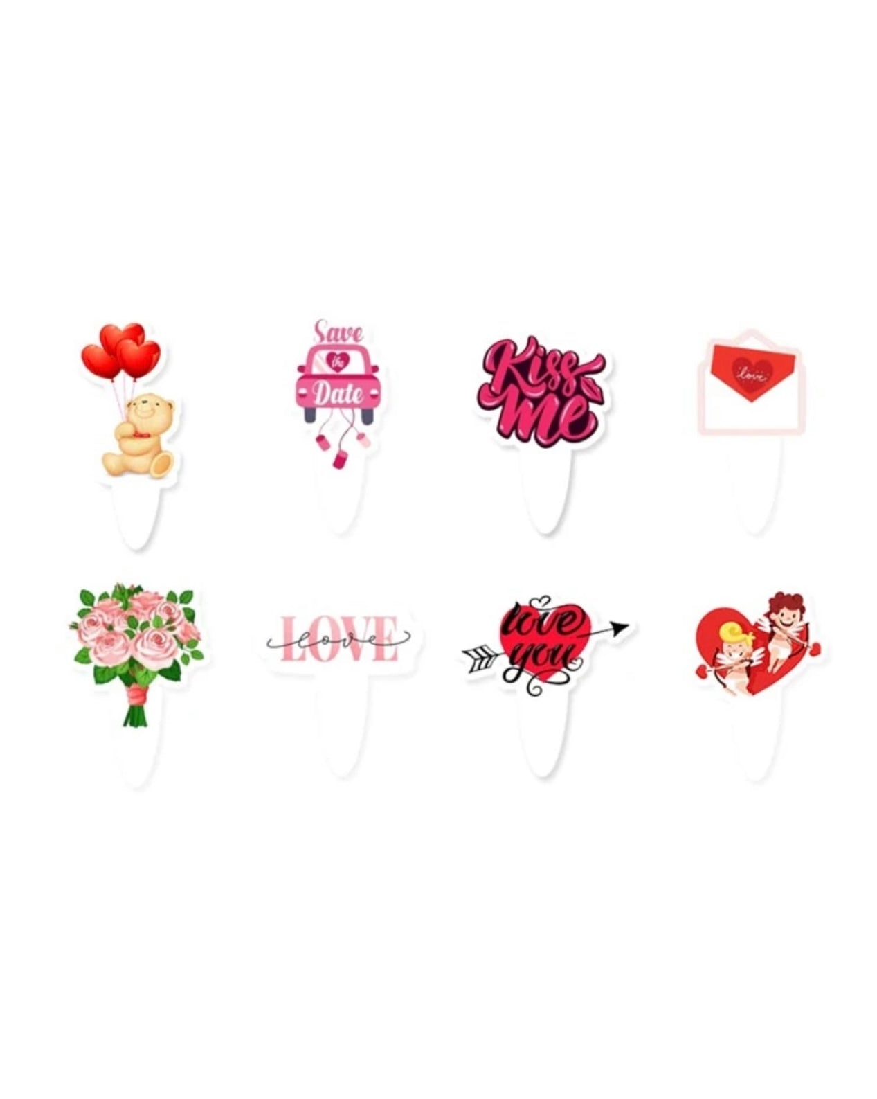 Valentine's Day Lip & Heart Print Cushion Cover Without Filler