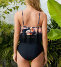 Maternity Tropical Print Hanky Hem Swimsuit