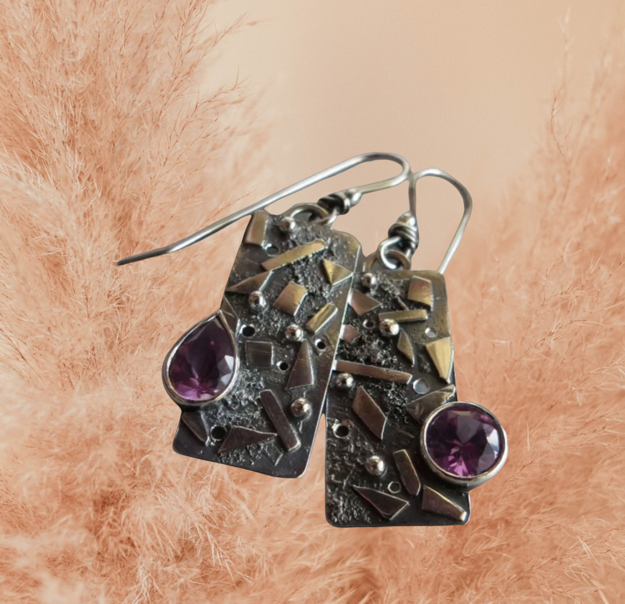 Vintage Geometric Drop Dangle Earrings