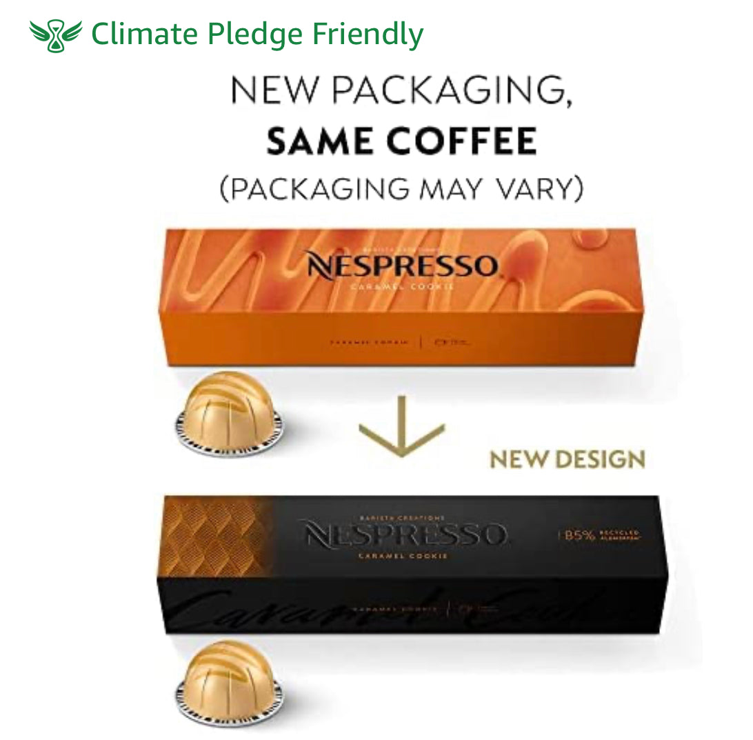 Nespresso Capsules VertuoLine, Barista Flavored Pack, Mild Roast Coffee, 30 Count Coffee Pods, Brews 7.77 Ounce