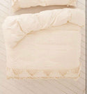 Beautiful cream fringe duvet cover. Sizes twin, queen and king. - Christina’s unique boutique LLC