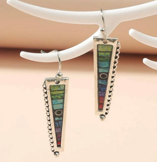 Geometric shaped drop earrings - Christina’s unique boutique LLC