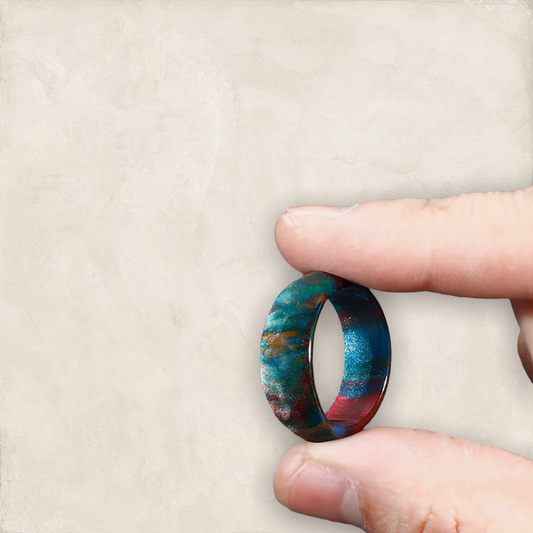 Trendy Colorful Acrylic Ring