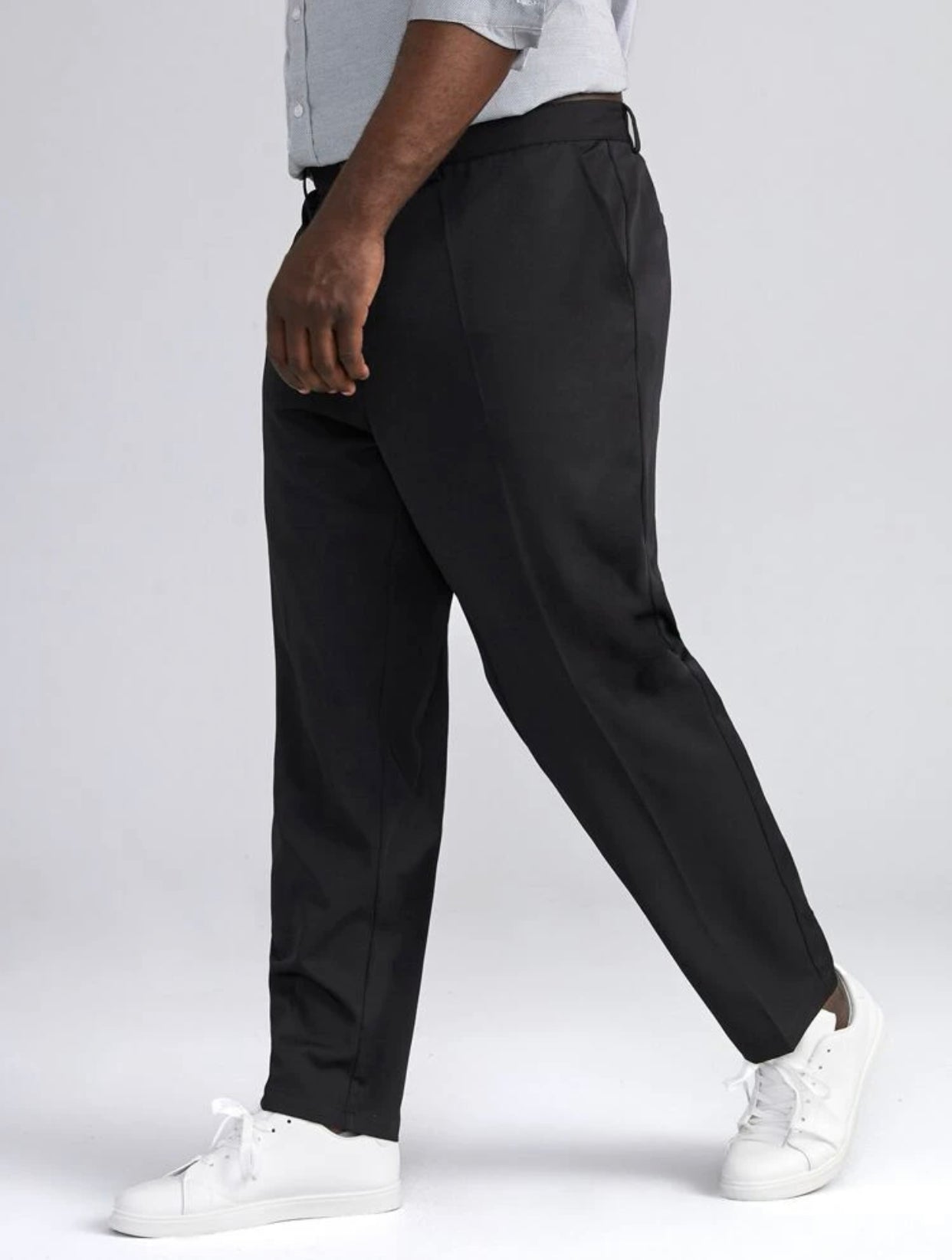 Men’s extended size slant pocket tailored pants