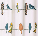 Multicolor Rowley Shower Curtain-Floral Animal Bird Print Design for Bathroom, x 72, 72 in x 72