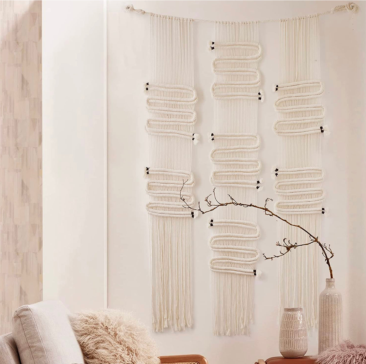 Macrame Wall Hanging Macrame Wall Decor Large Hand Woven Wall Art Home Décor 40"W*32"L