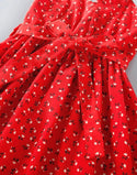 Girls Ditsy Floral Self Tie Cami Dress