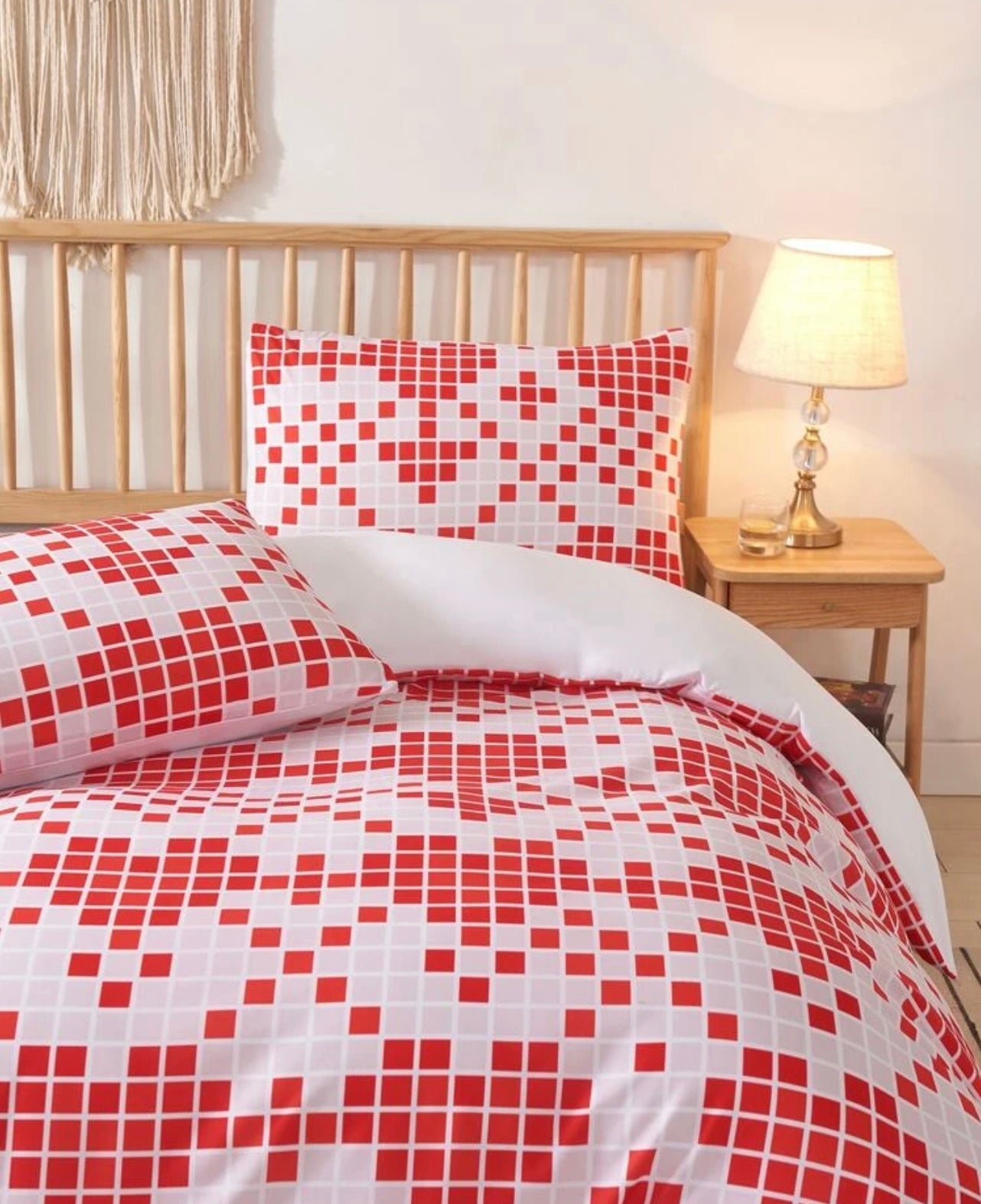 Valentine's Day Heart Print Duvet Cover Set Without Filler