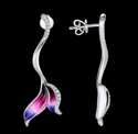 Fairy tail mermaid design drop earrings