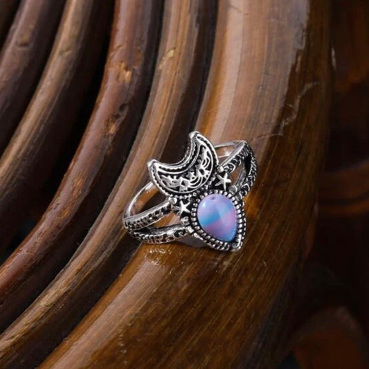 Moon decor ring. Size 7.