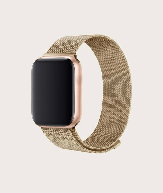 Solid metal watchband compatible with Apple Watch
