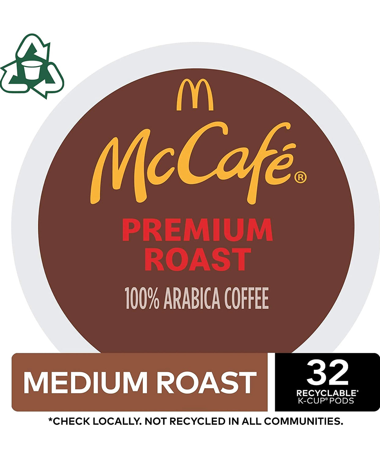 McCafe Premium Medium Roast K-Cup Coffee Pods (32 Pods)