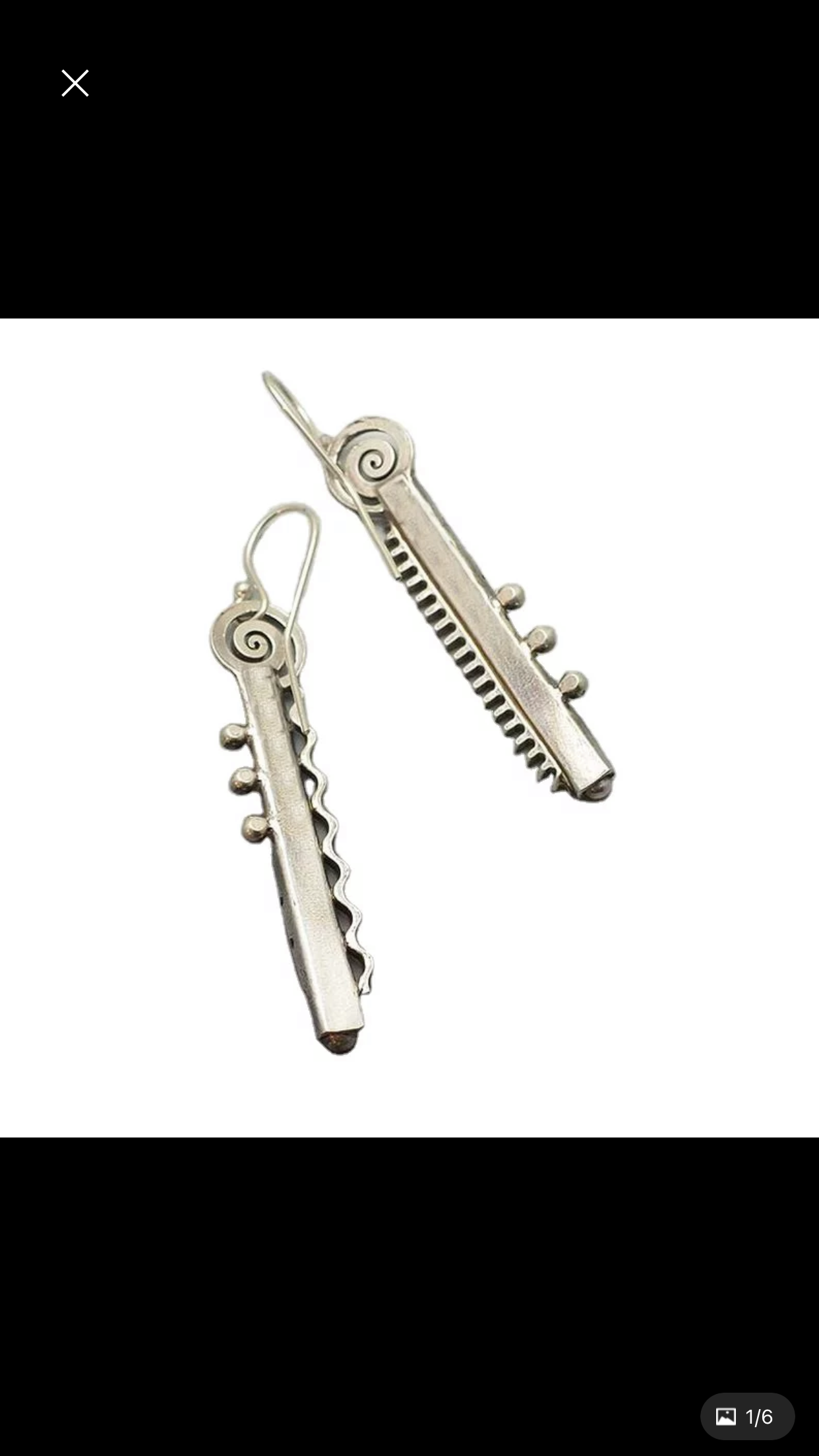 Exaggerated electroplated colorful  swirl design dangle earrings