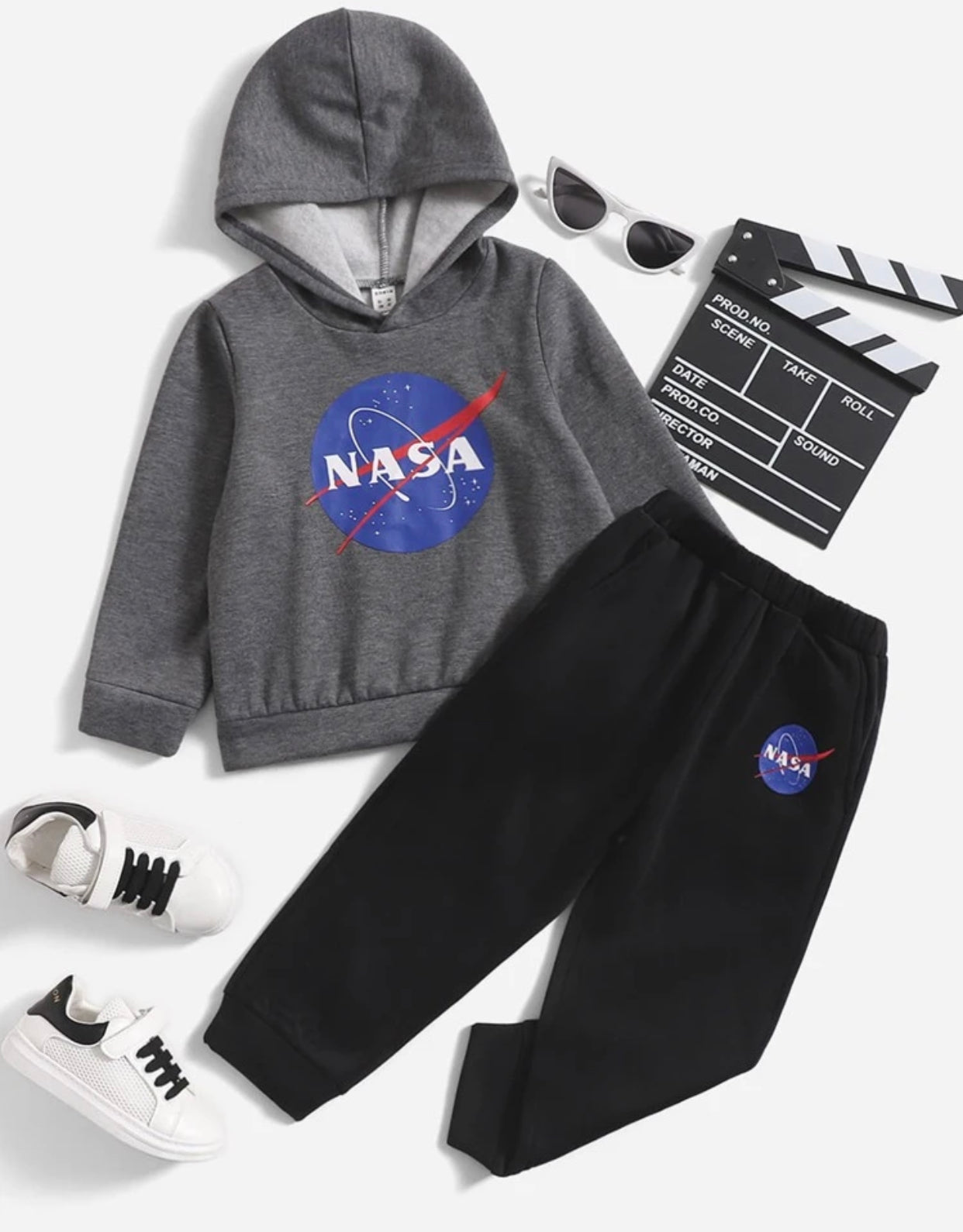Toddler boys letter graphic hoodie & sweatpants