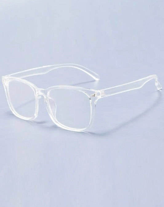 Men’s clear acrylic frame glasses