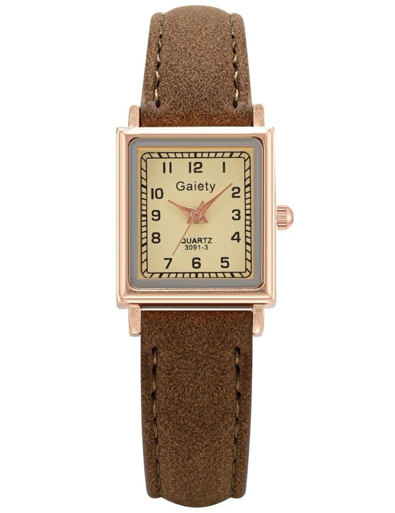 Vintage Square Pointer Quartz Watch