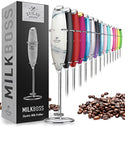 Zulay Original Milk Frother Handheld Foam Maker for Lattes