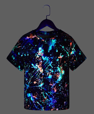 Boys Reflective Splash Ink Print Tee