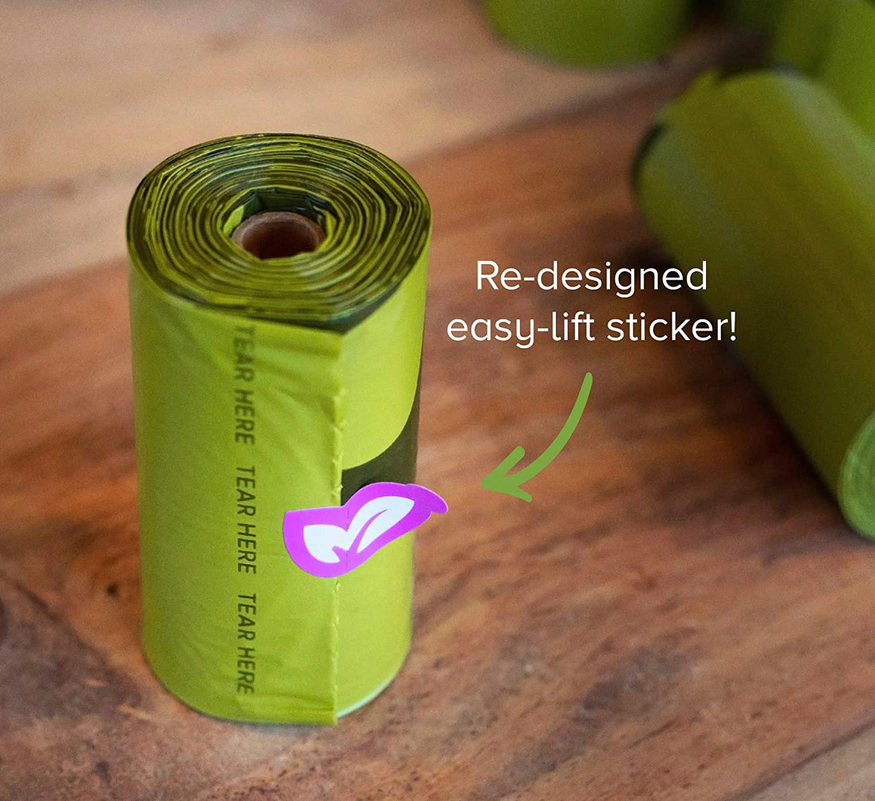 Dog Poop Bags, Extra Thick and Strong Poop Bags for Dogs, Guaranteed Leak-proof, 15 Doggy Bags Per Roll, Each Dog Poop Bag Measures 9 x 13 Inches