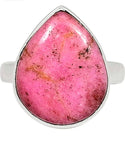 Pink Cobalt 925 Sterling Silver Ring. Size 7.