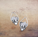 Vintage Mountain Earrings Ethnic Style Silver Color Pendant Earrings