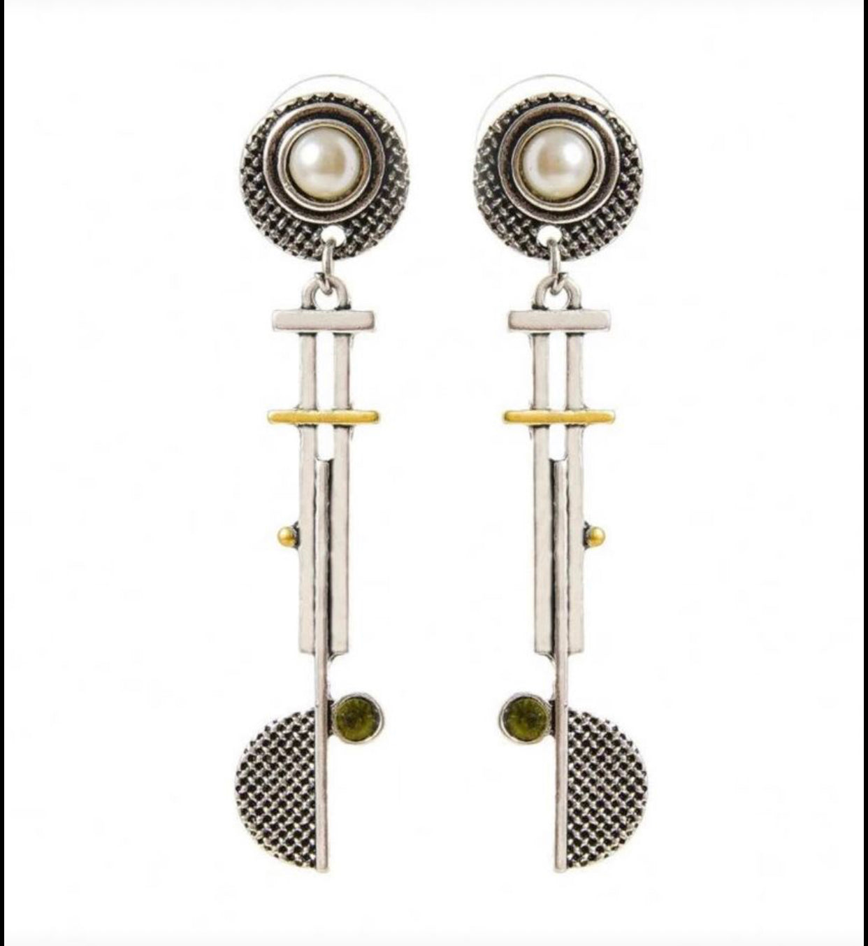 Fun, unique abstract decor drop earrings