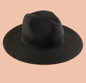 Minimalist black straw hat - Christina’s unique boutique LLC