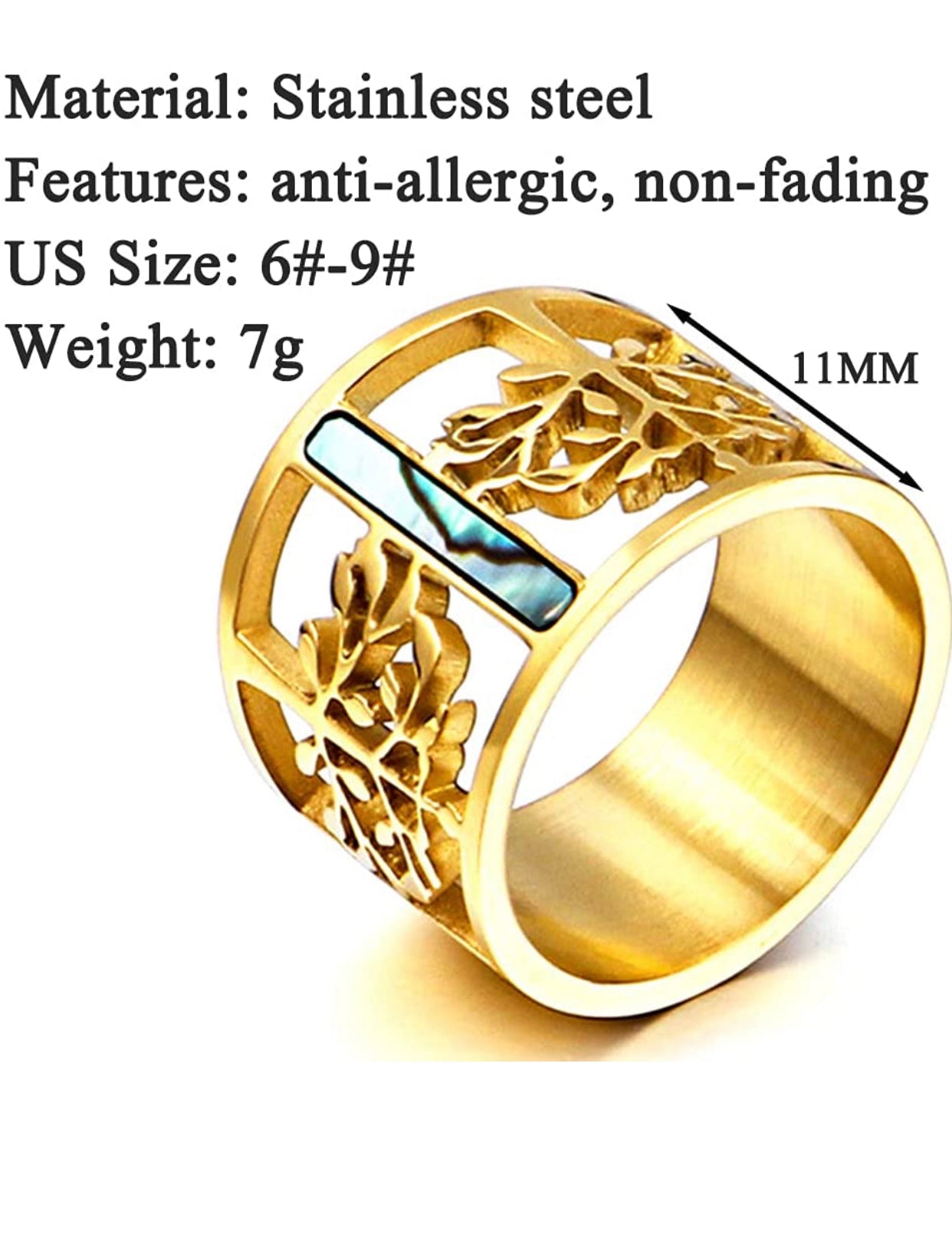 Vintage Norse Mythology Yggdrasil - Tree of Life Stainless Steel Ring