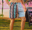 Guys geo print shorts